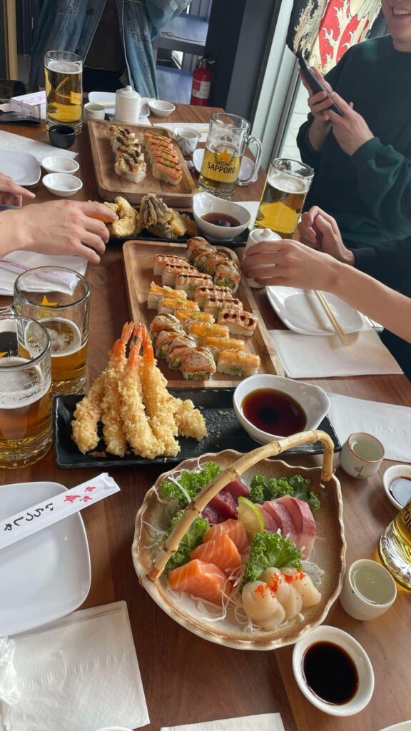 Had some sushi with friends