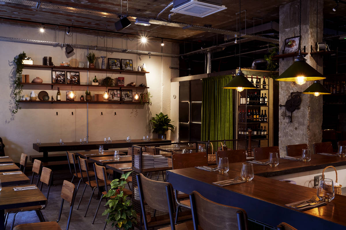 the low lit cosy interiors of officina 00