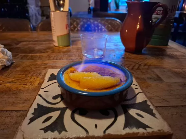 Creme Catalan at the Lobster Lounge in Teignmouth