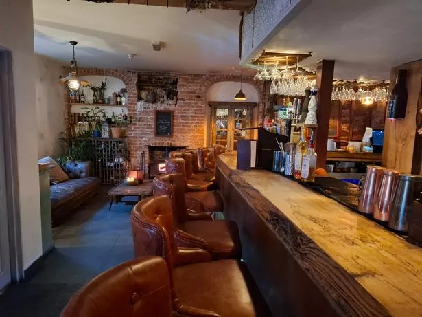 Bar seating at The Lobster Lounge in Teignmouth