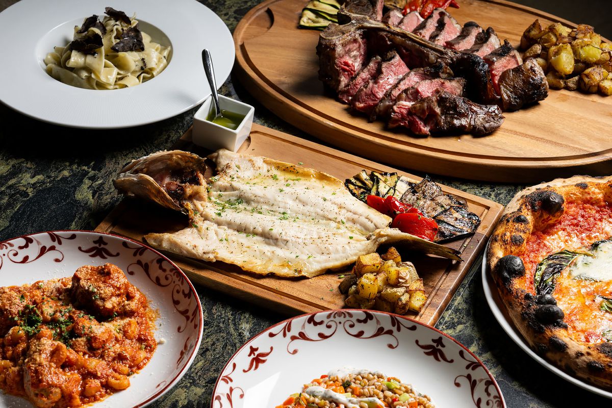 Italian entrees and dishes from Settecento.