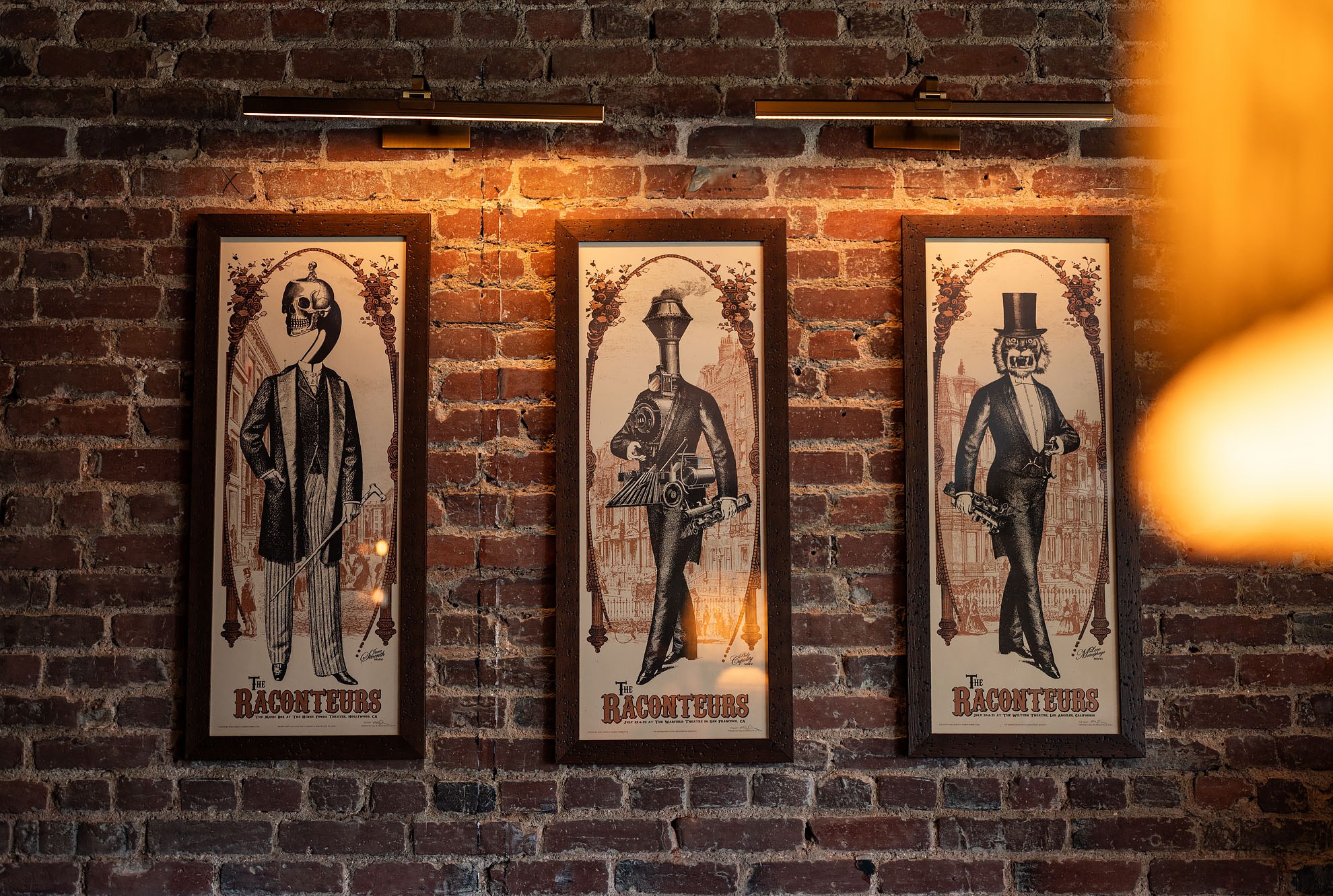 Old style art work from the Raconteurs band.