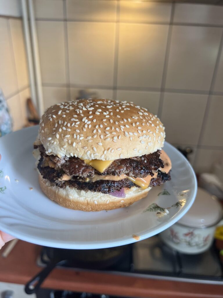 First time making smash burgers