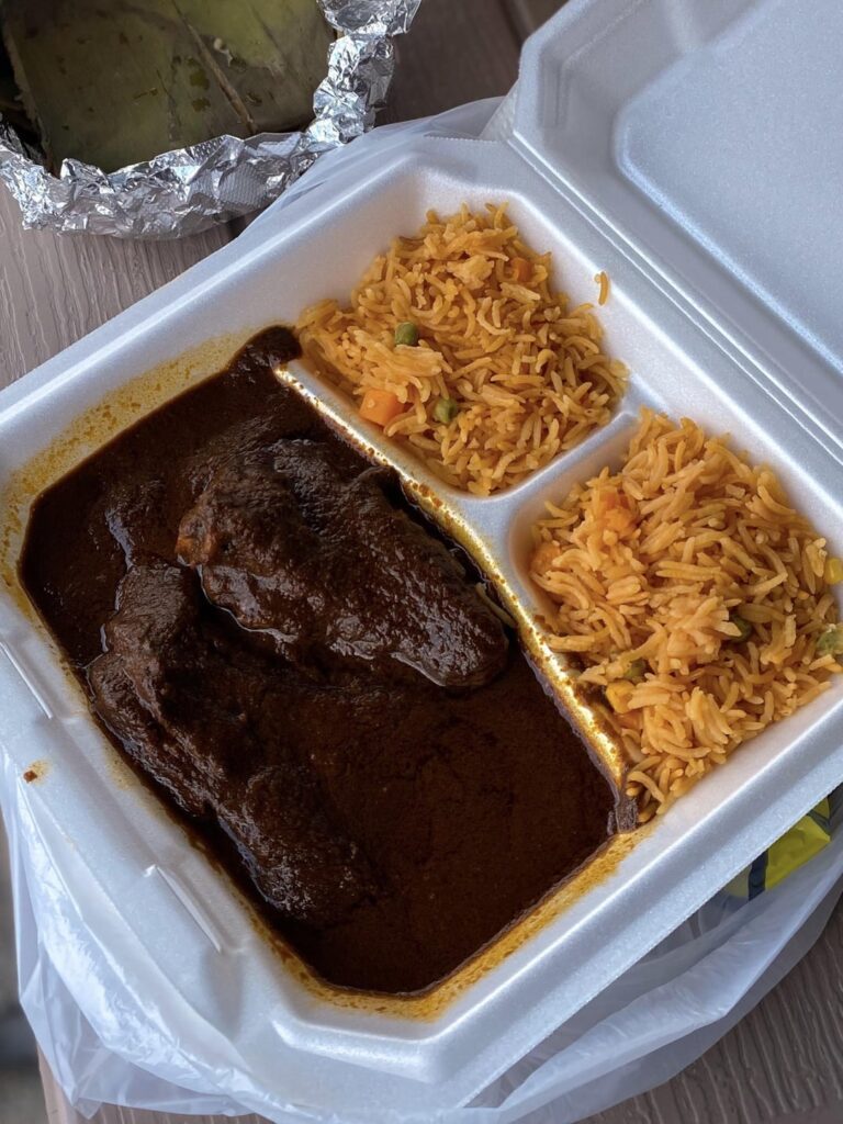 Chicken mole at Delicias Luvianos