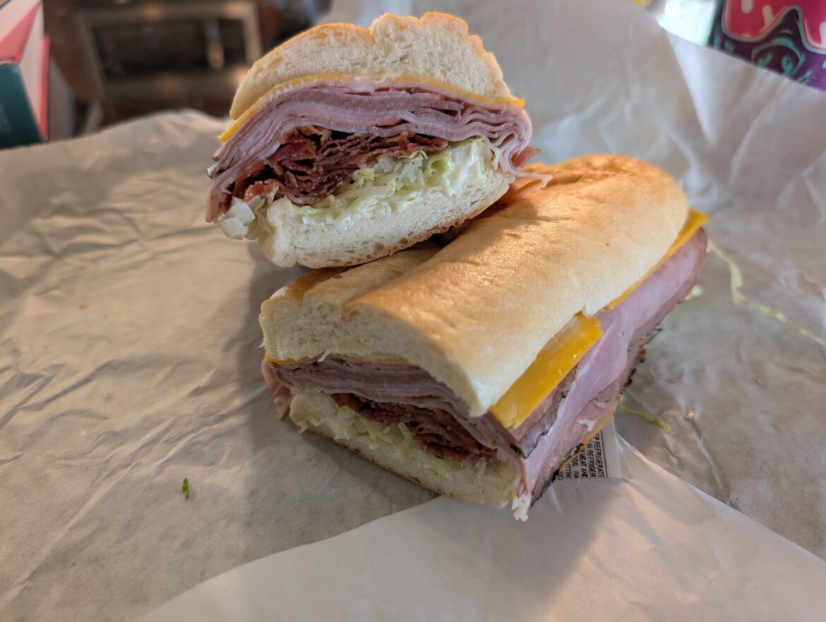 Cheesy British (add bacon) - Hoagies Sub Deli, Tacoma Wa