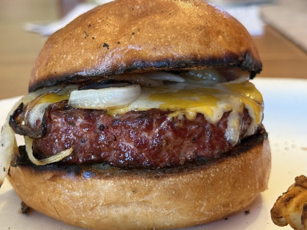 Smoked brisket and bacon burgers