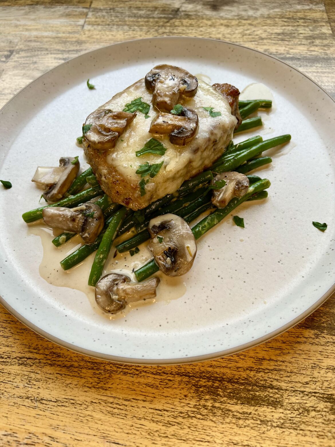 Mushroom Swiss Pork Chops