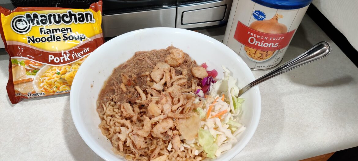 Pulled pork ramen