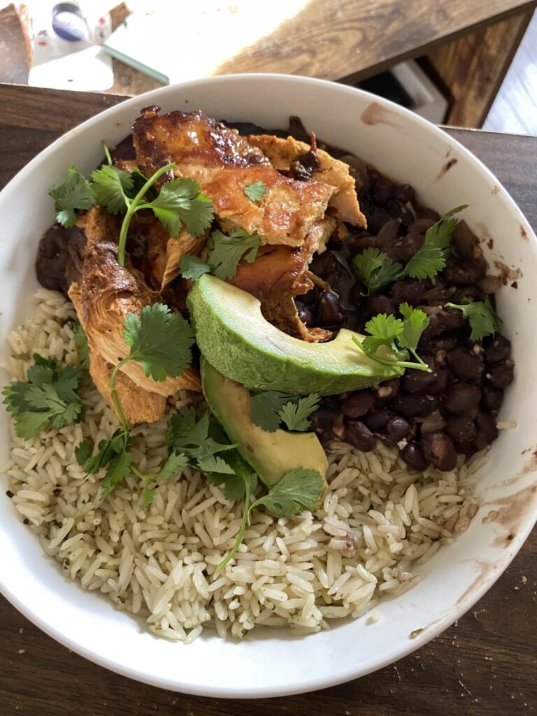 Tried out adobo chicken in the crockpot