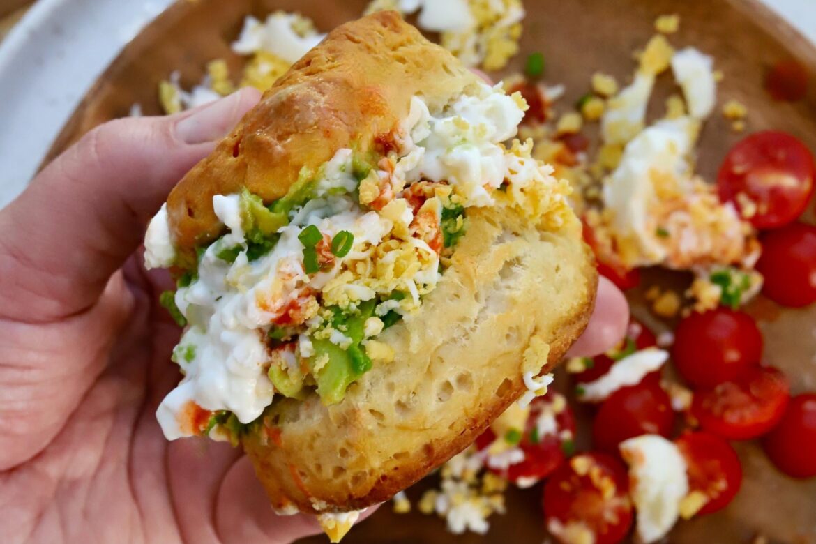 Fully Loaded Grated Egg Biscuit