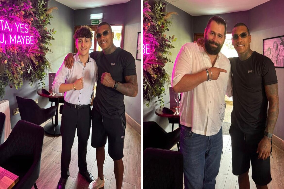 Connor Benn visited an Italian restaurant in Lakenheath <i>(Image: Il Salvatore restaurant)</i>