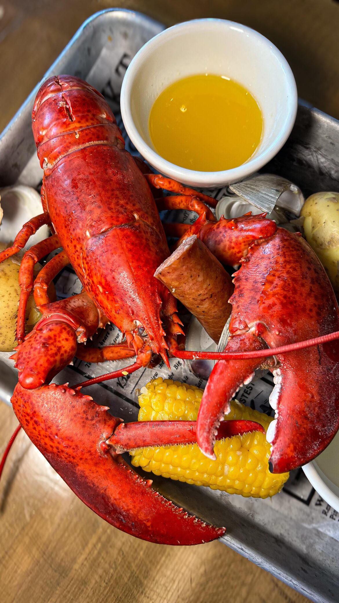 [OC] New England Lobster Boil