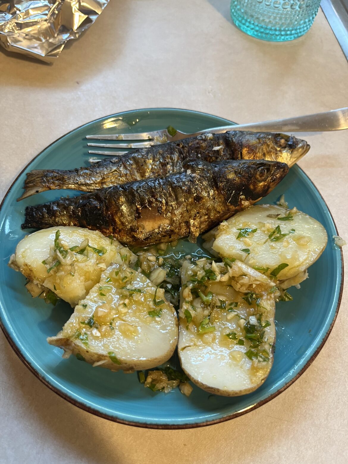 Not canned but I thought you guys might like to see this Portuguese-American cookout food