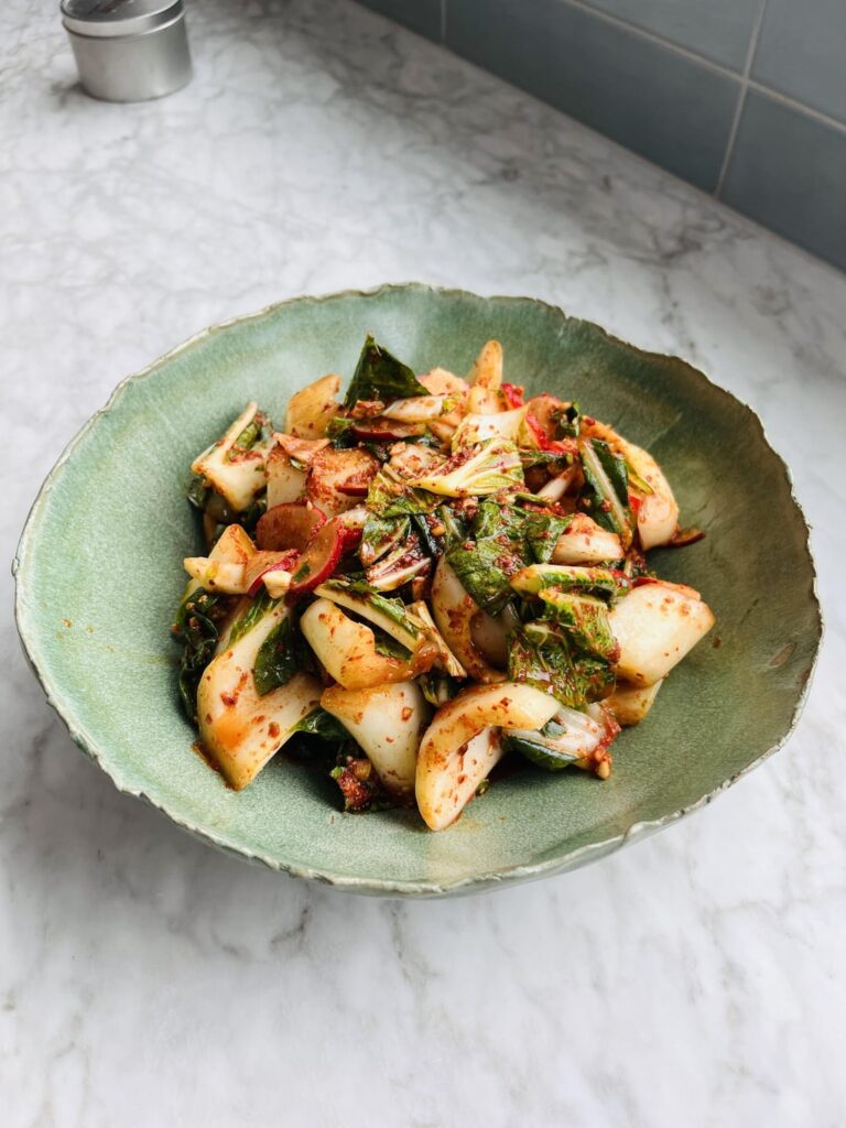 Homegrown. Quick Bok Choi Muchim