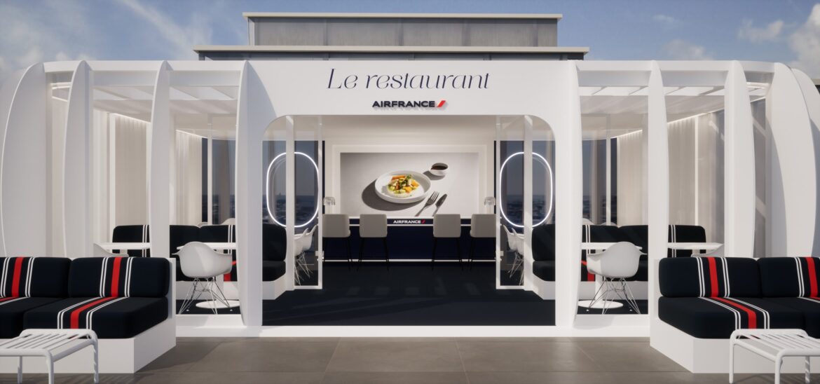 The Air France restaurant stops off at The Rooftop at Galeries Lafayette