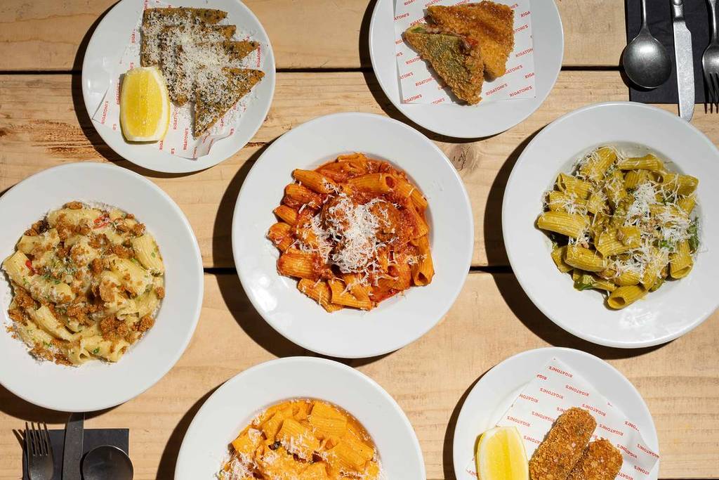 selection-of-dishes-at-rigatoni's-manchester