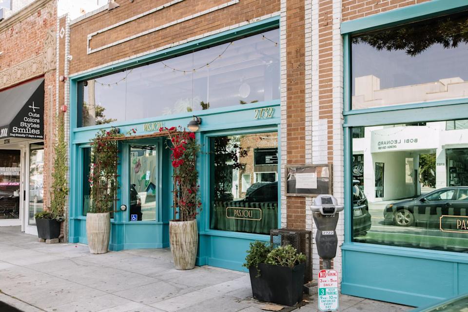 The new exterior of Pasjoli restaurant.