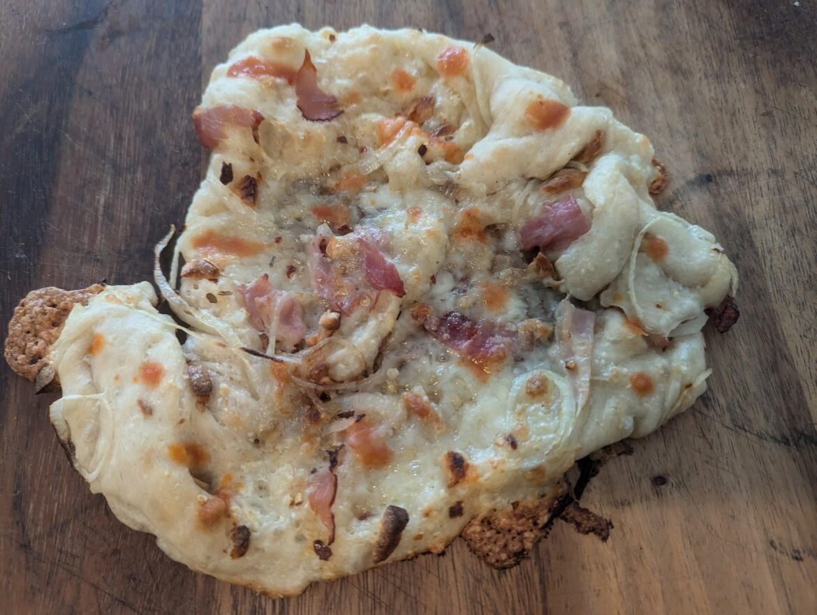 Oven insertion failure!  It still tasted good.