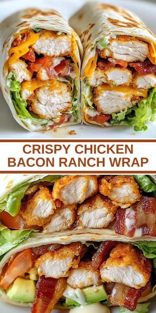 Crispy Chicken Bacon Ranch Wrap