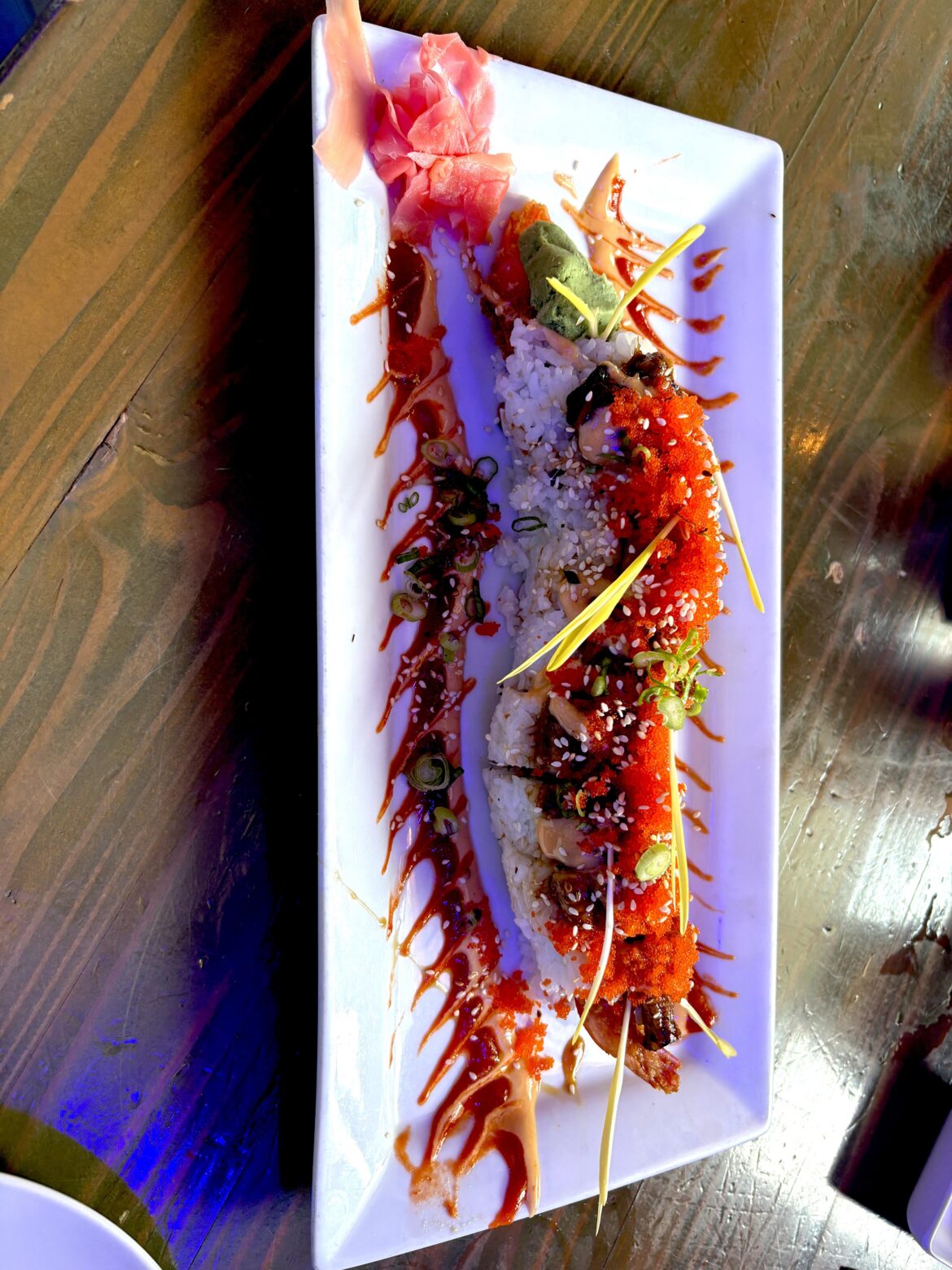 Fire dragon roll! Best roll I have ever had. Good and hot.