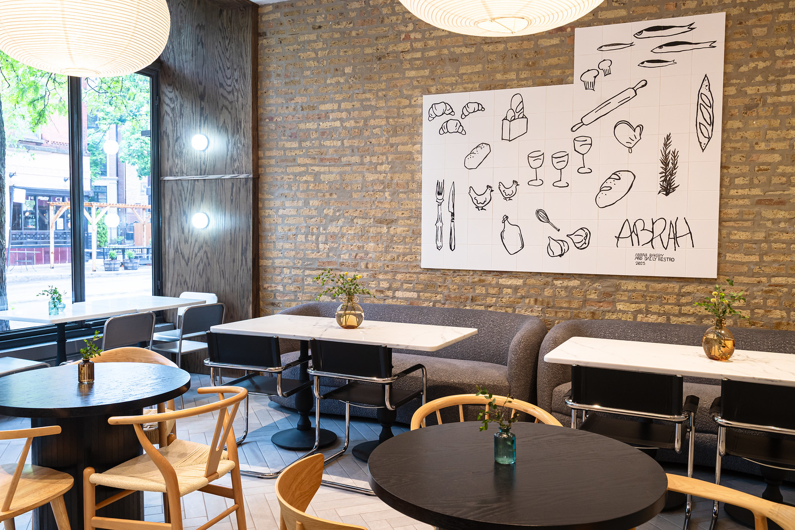 A selection of food from Abrah, a new Ukrainian cafe that just opened in Lincoln Park.