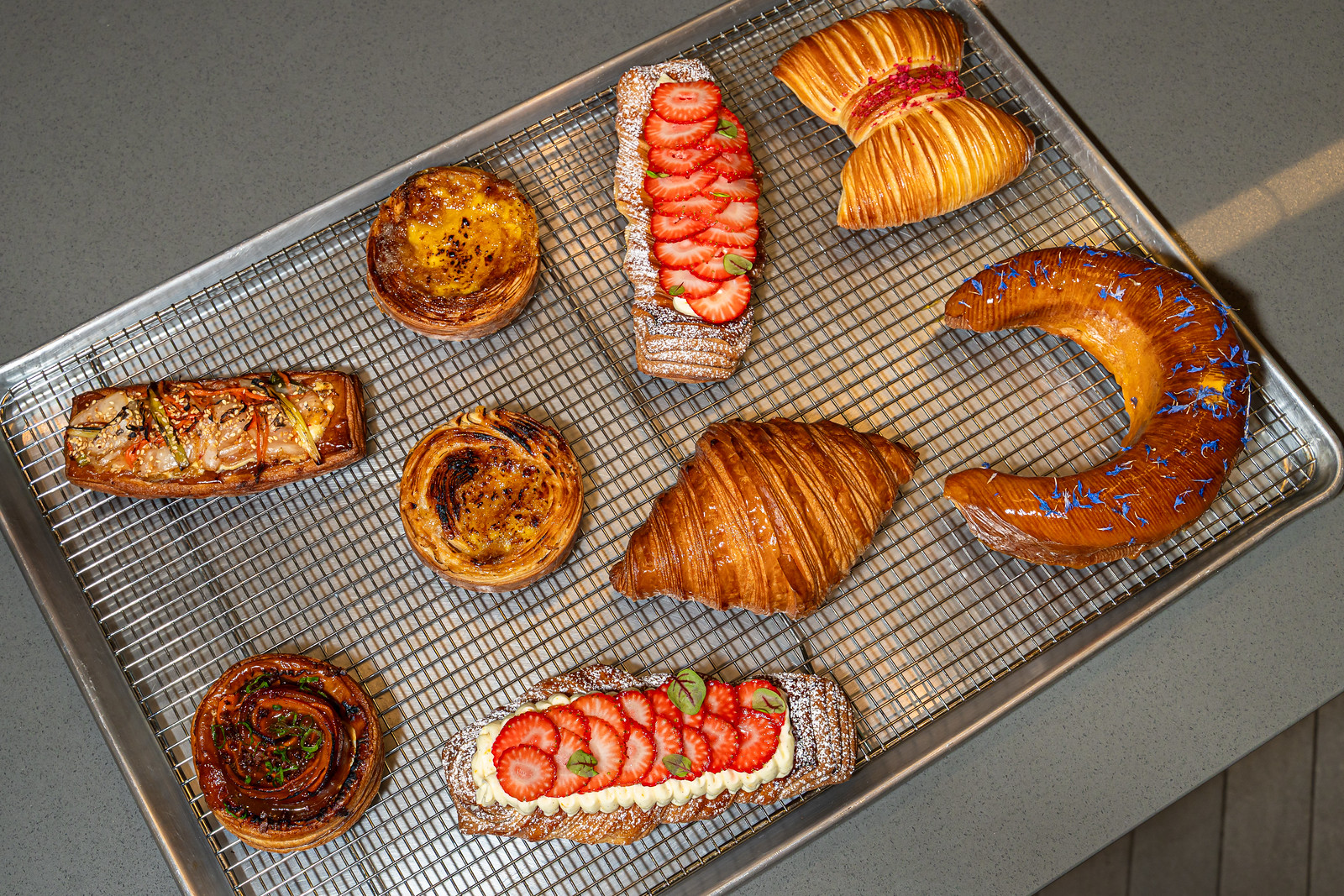 A selection of food from Abrah, a new Ukrainian cafe that just opened in Lincoln Park.