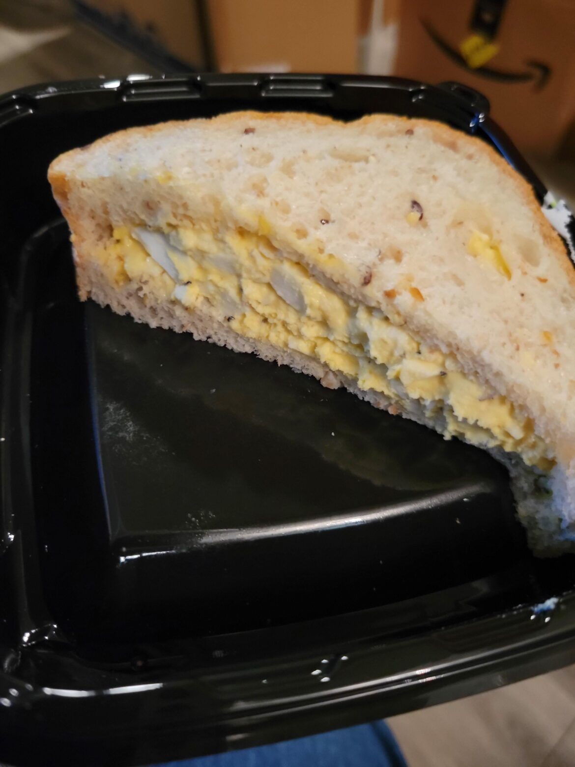 Egg salad sandwich for lunch