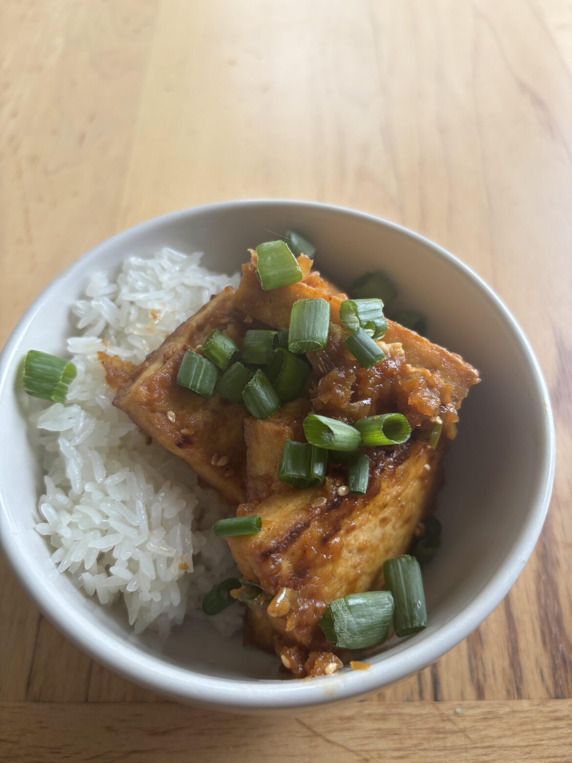 Braised tofu (my first homemade Korean meal)