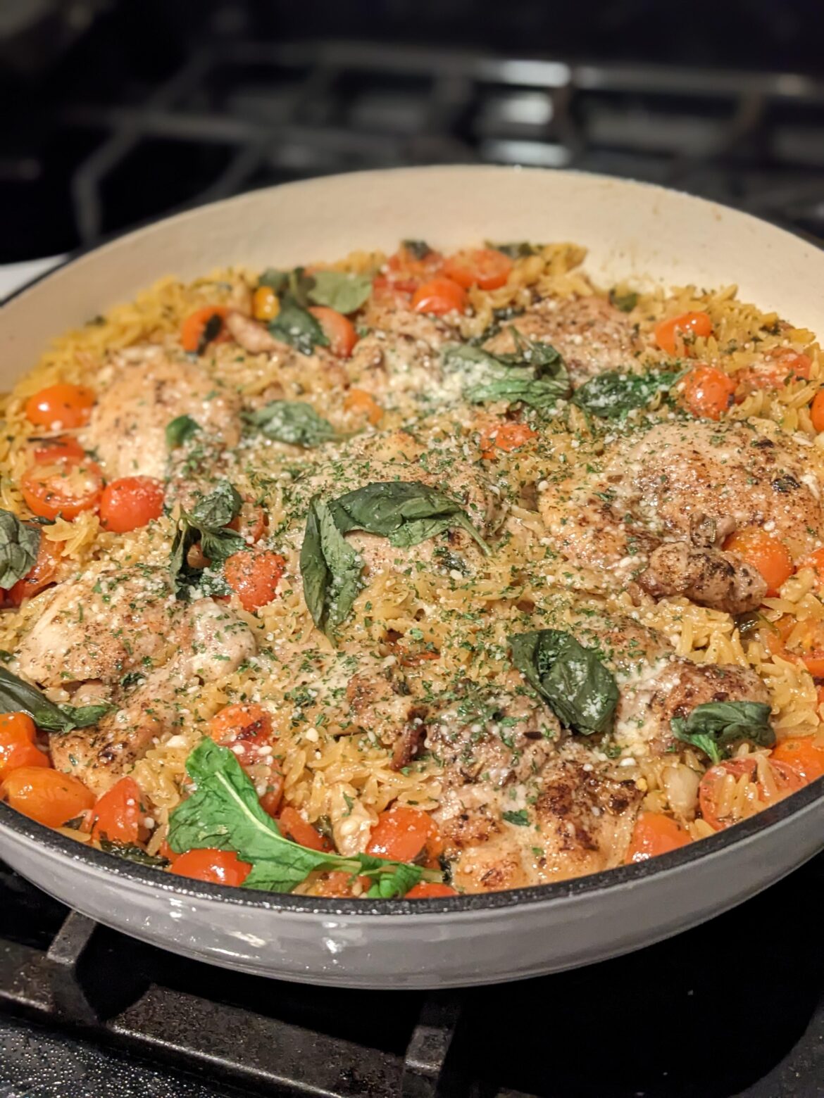 One Pot Chicken Orzo Pasta