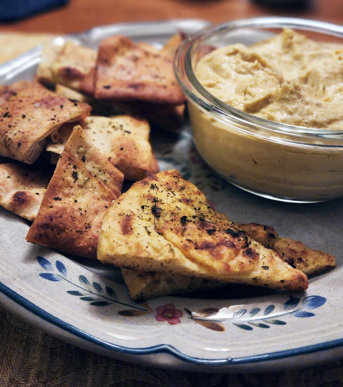 Making chips out of all the syrian bread that comes with takeout orders