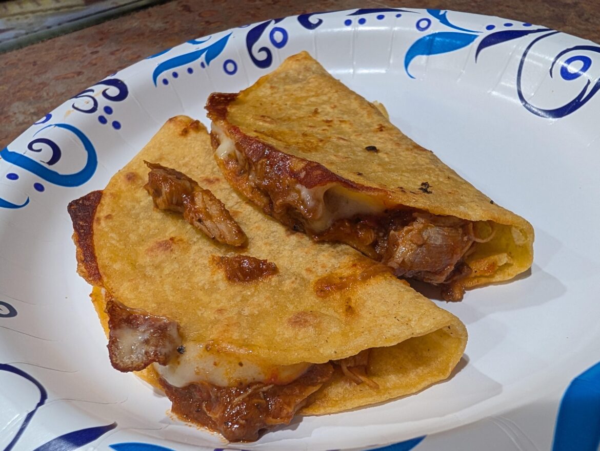 Late night tinga tacos