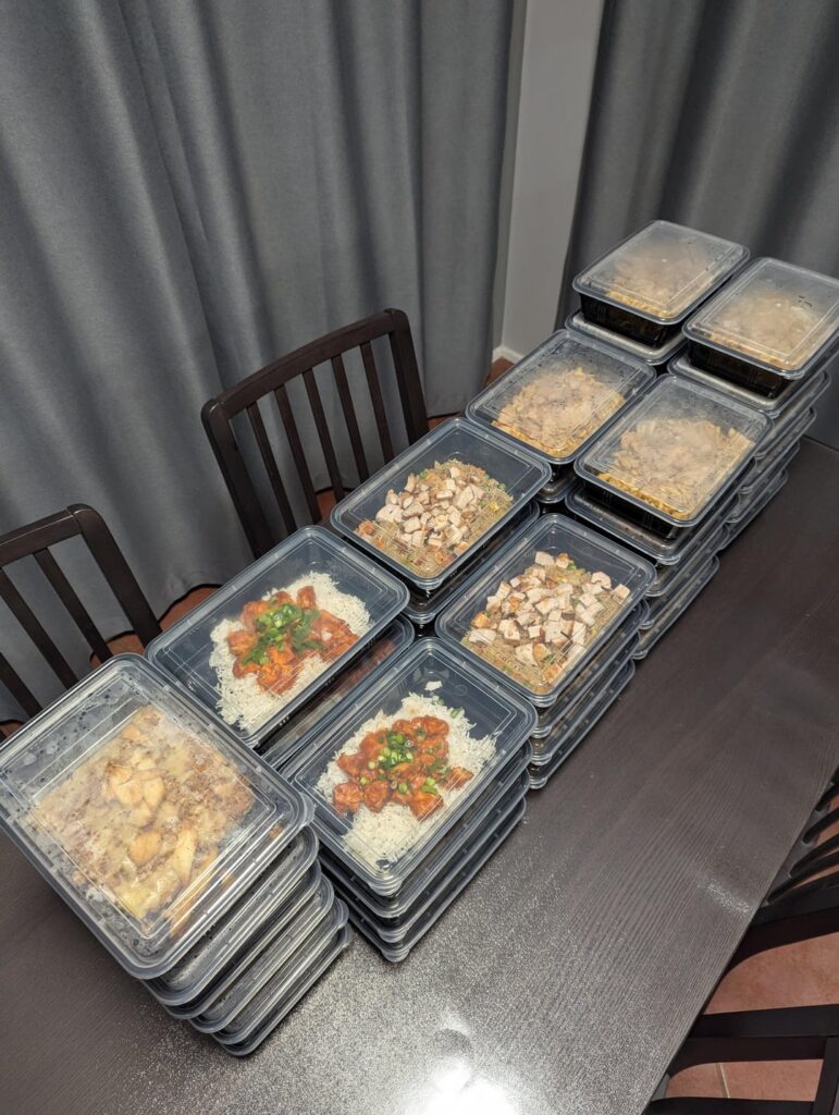 46 Meals, A Mammoth of a meal prep session