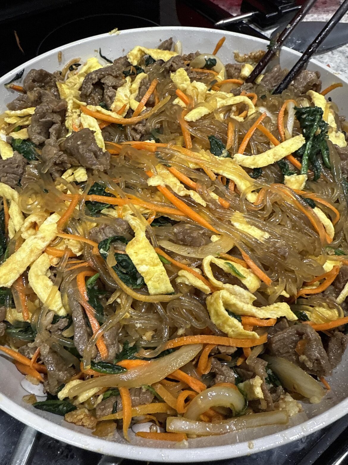 made some japchae