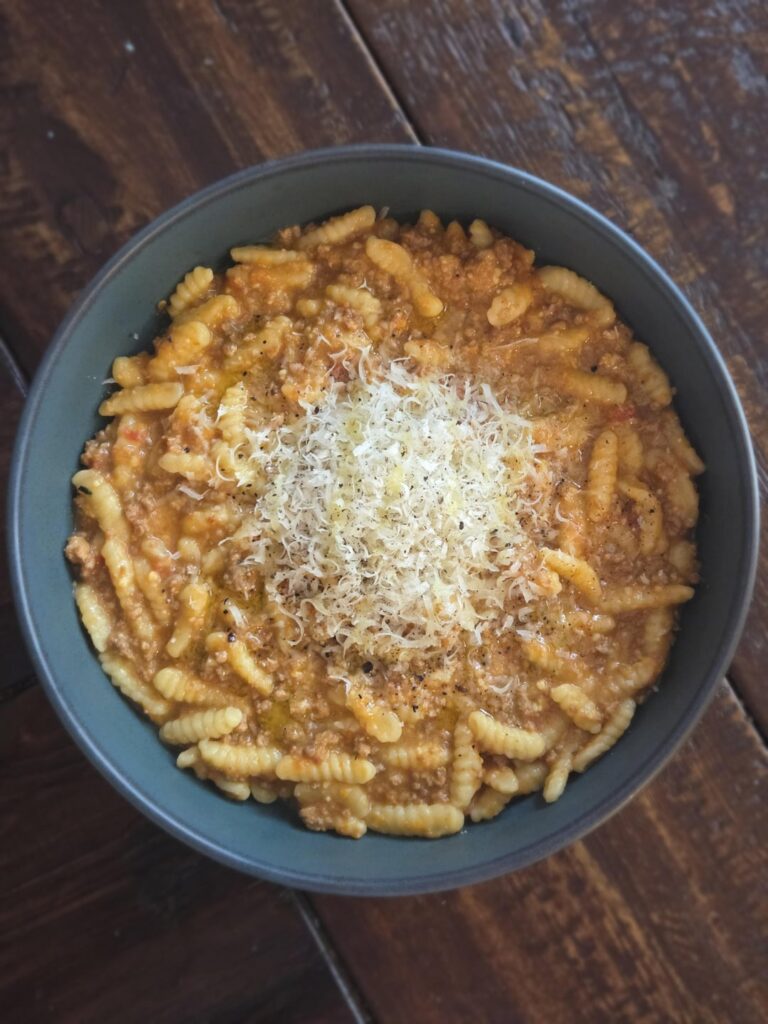Cavatelli Bolognese