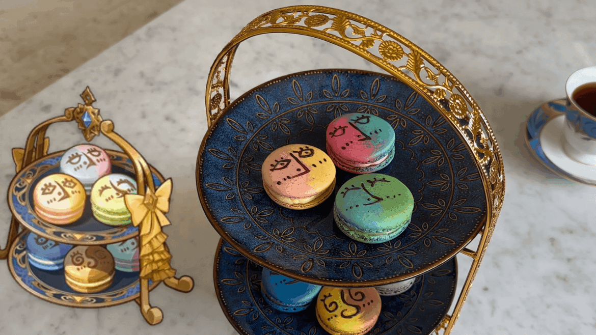 Split Color Macarons - Video Game Food In Real Life