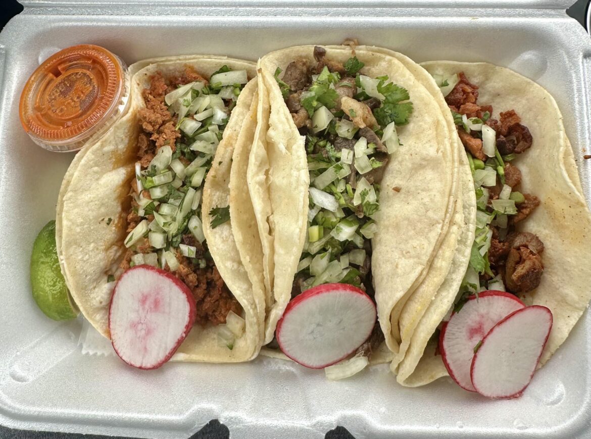 Chorizo, Asada, and Al Pastor. Pick 1.