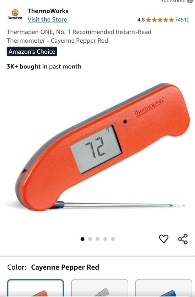 Instan Read Thermometer Instan Read Thermometer