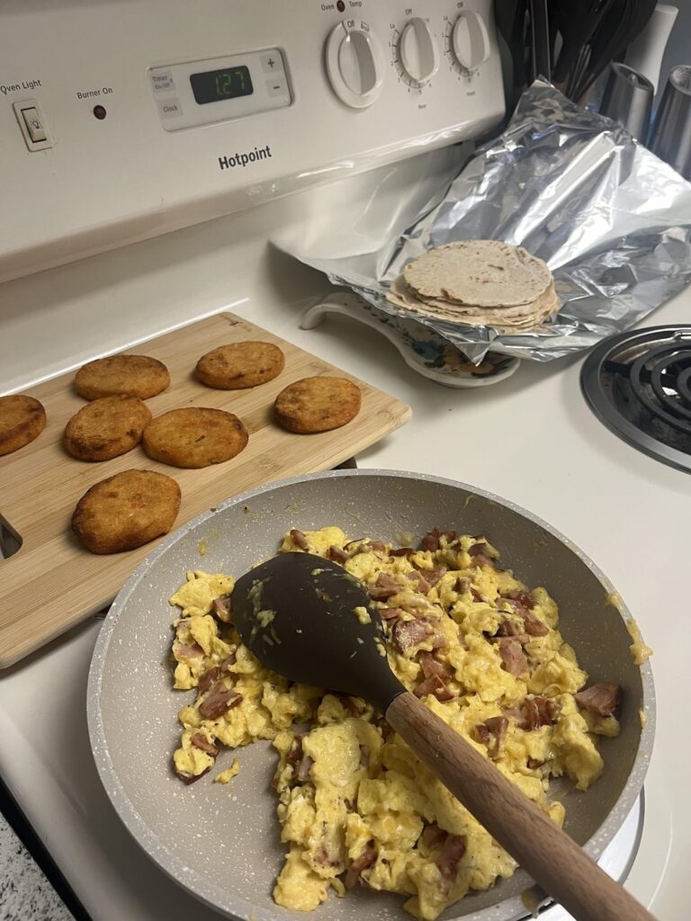 I think I made the worlds smallest breakfast burritos 🥹