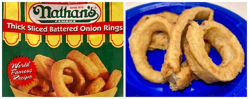 Nathan's Famous Thick sliced battered Onion Rings