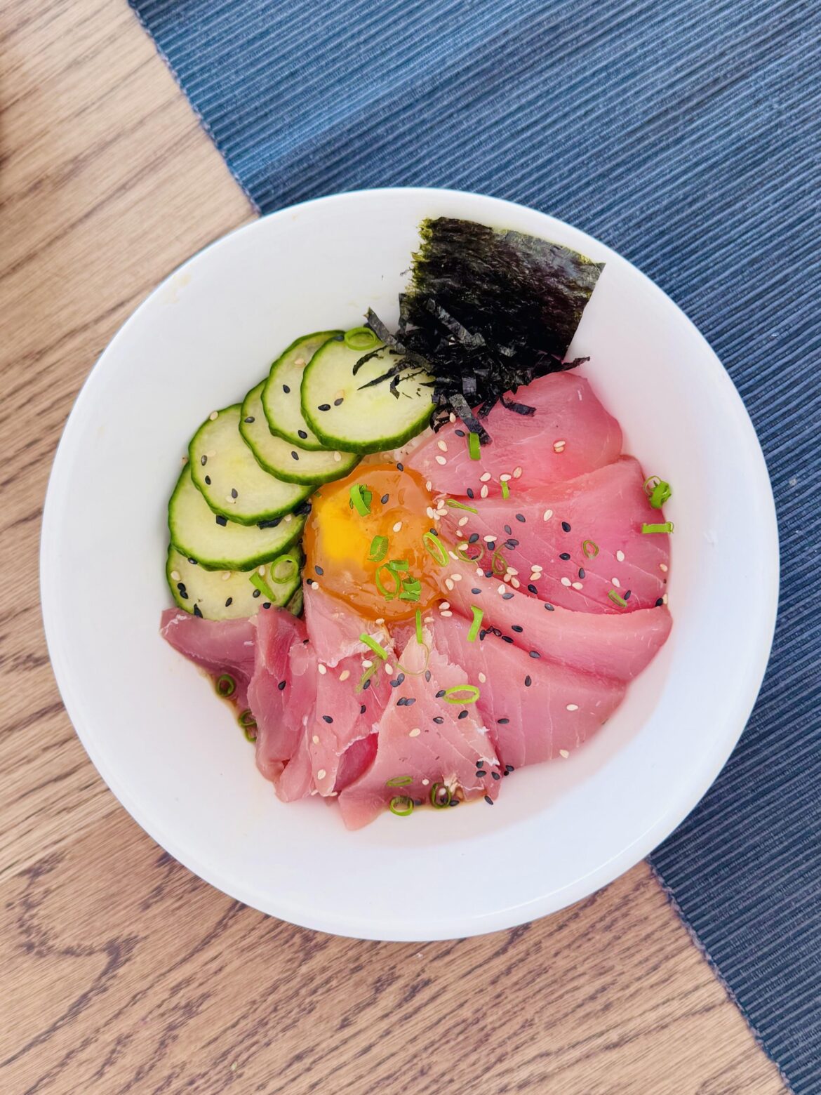 tuna and 72h miso cured yolk don