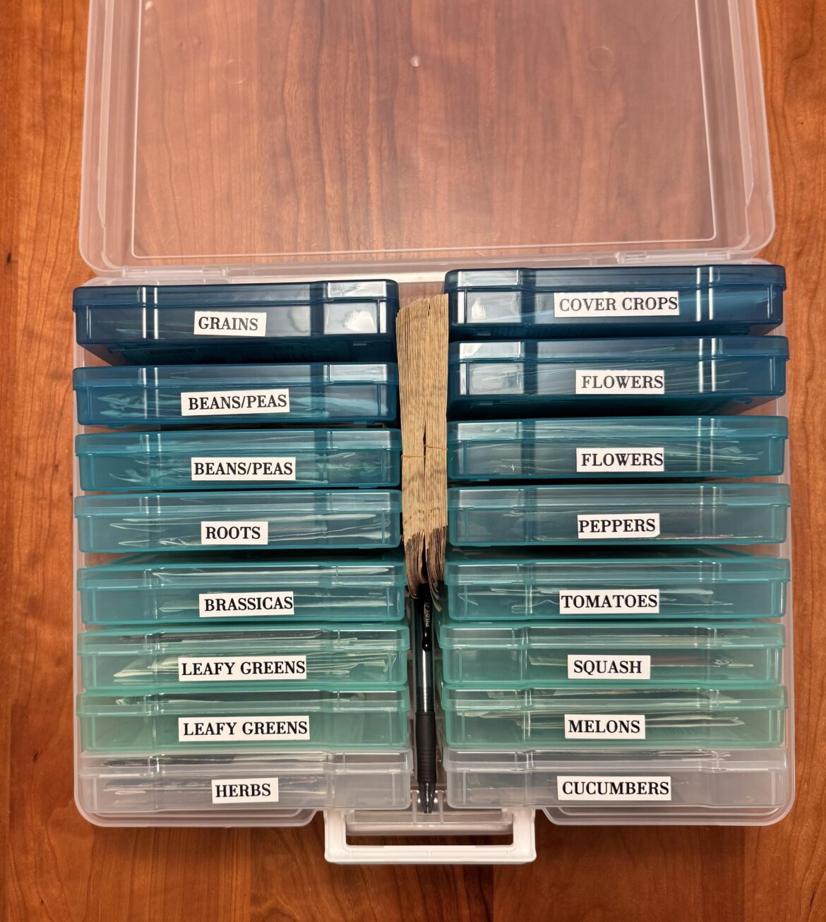 Organized my seed bank