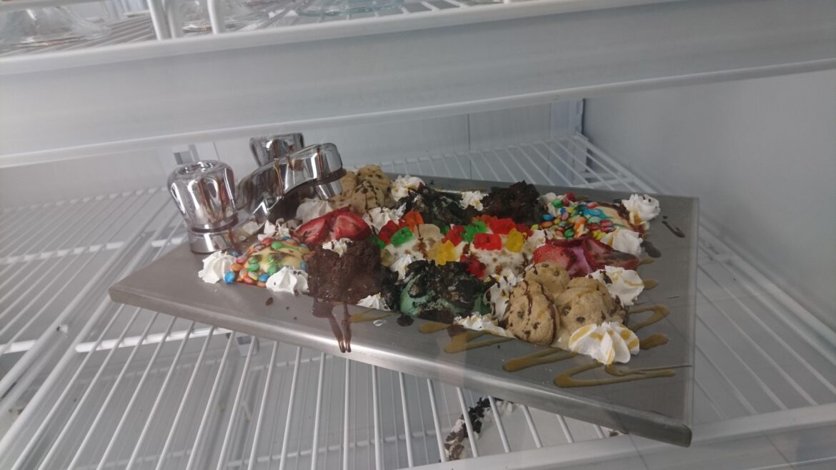 All the perfumes in a sink