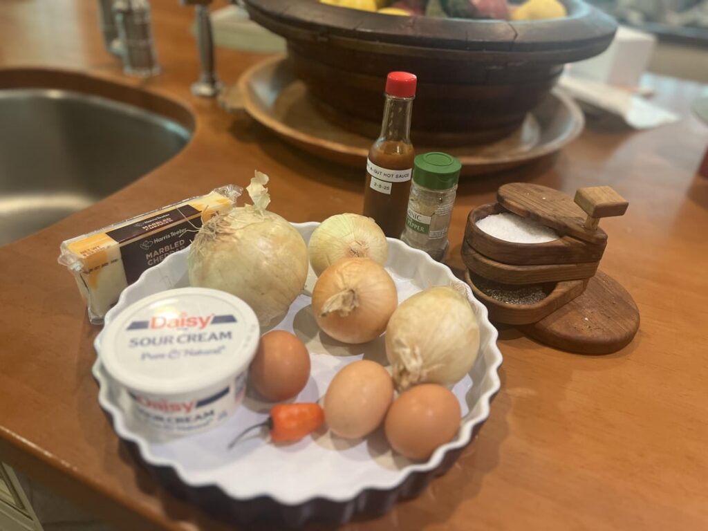 Onion pie! Onion pie!