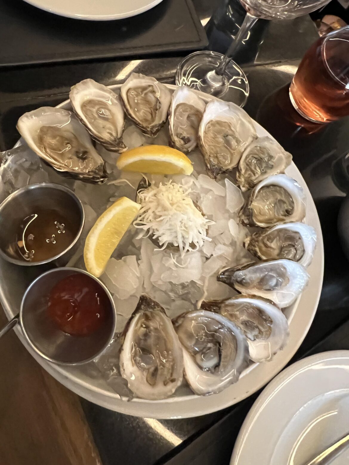 Prince Edward Island oysters at coast in Vancouver