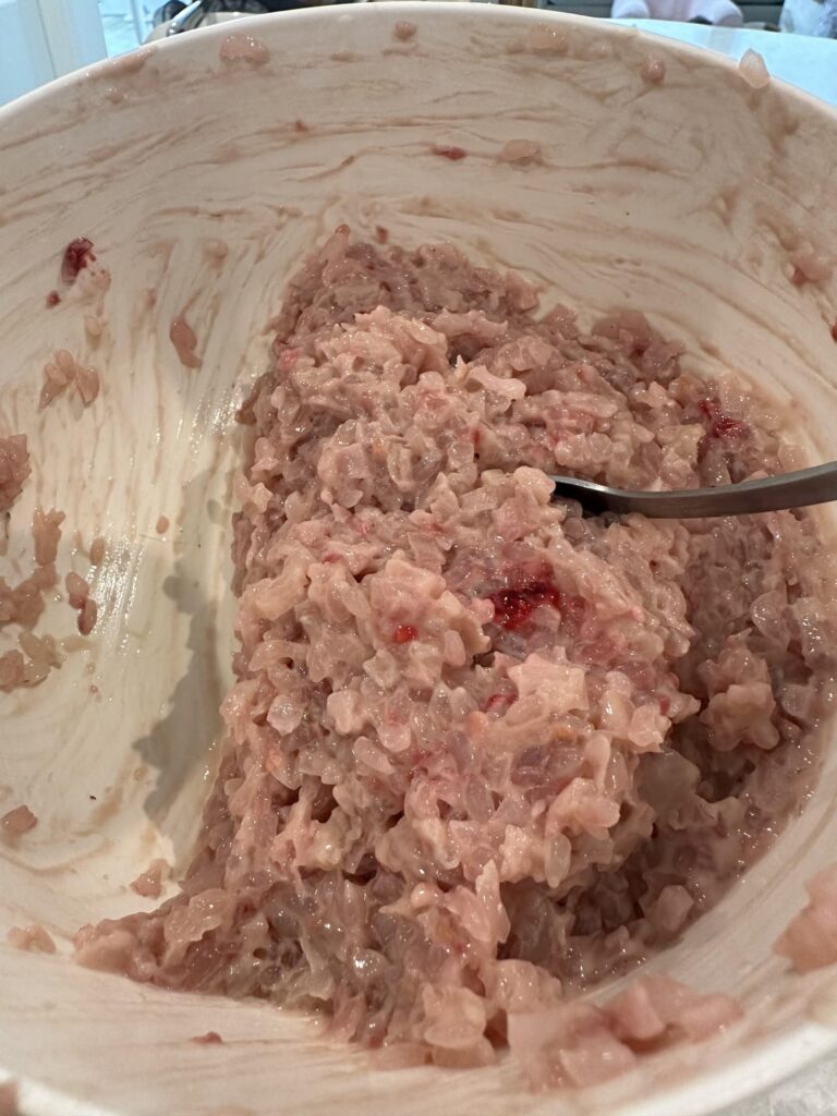 Raspberry cheesecake rice pudding