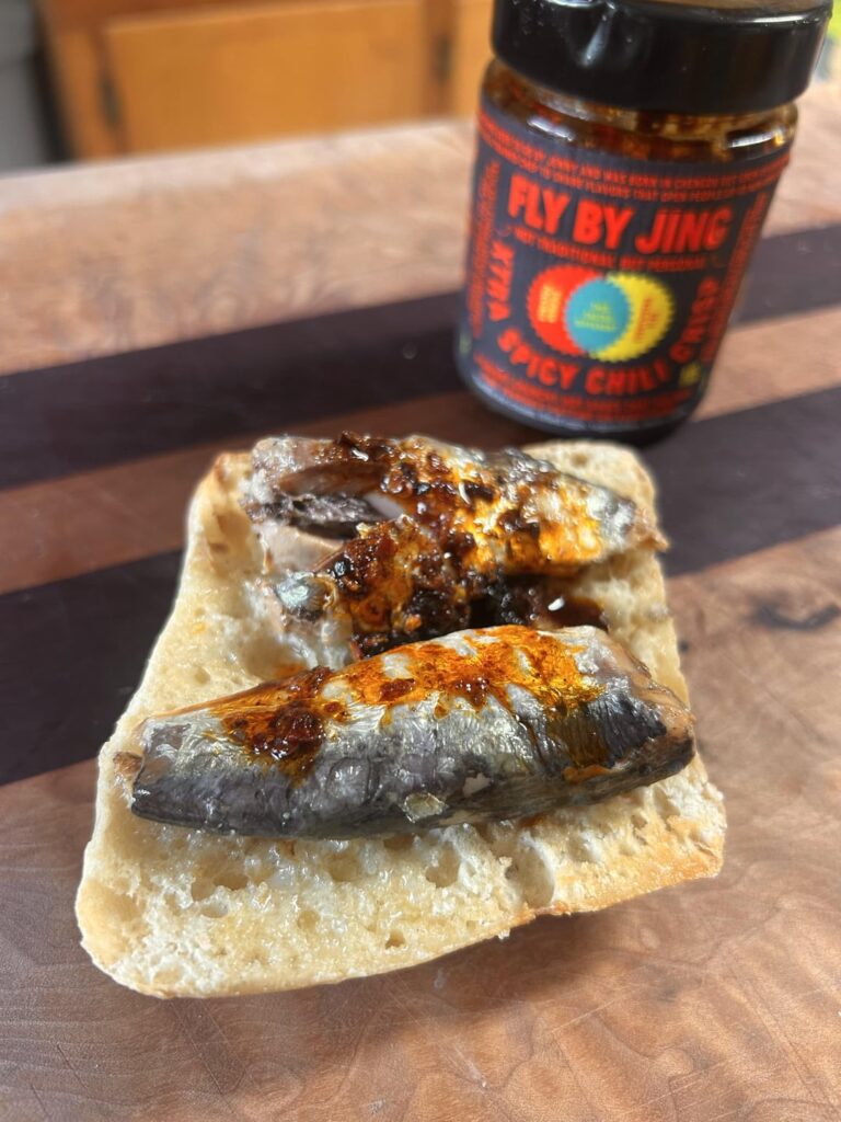 I'll make my own chili crisp sardines