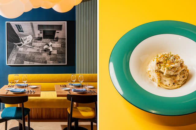 From left: Cristian Gonzalez; Torno Subito Miami The interior and must-try dish, Cacio e Pepe from Torno Subito Miami.