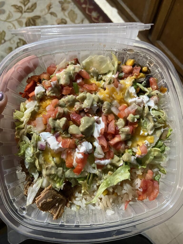 Is 800 too low for this burrito bowl?