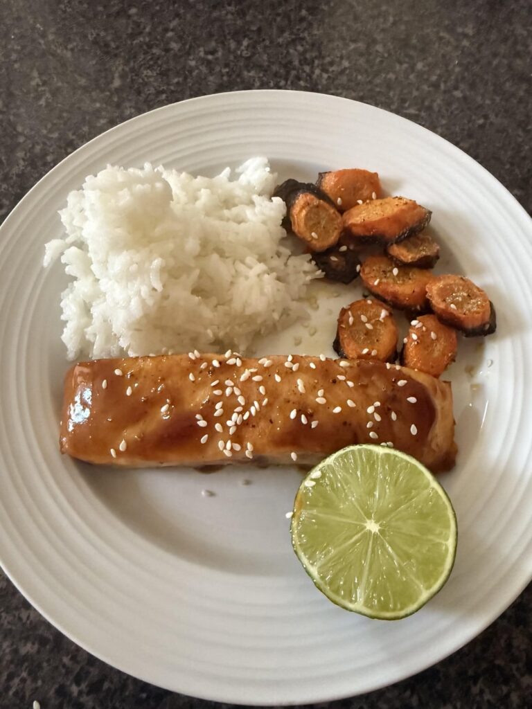 Mustard Soy Salmon…So Good! Review Below ⬇️