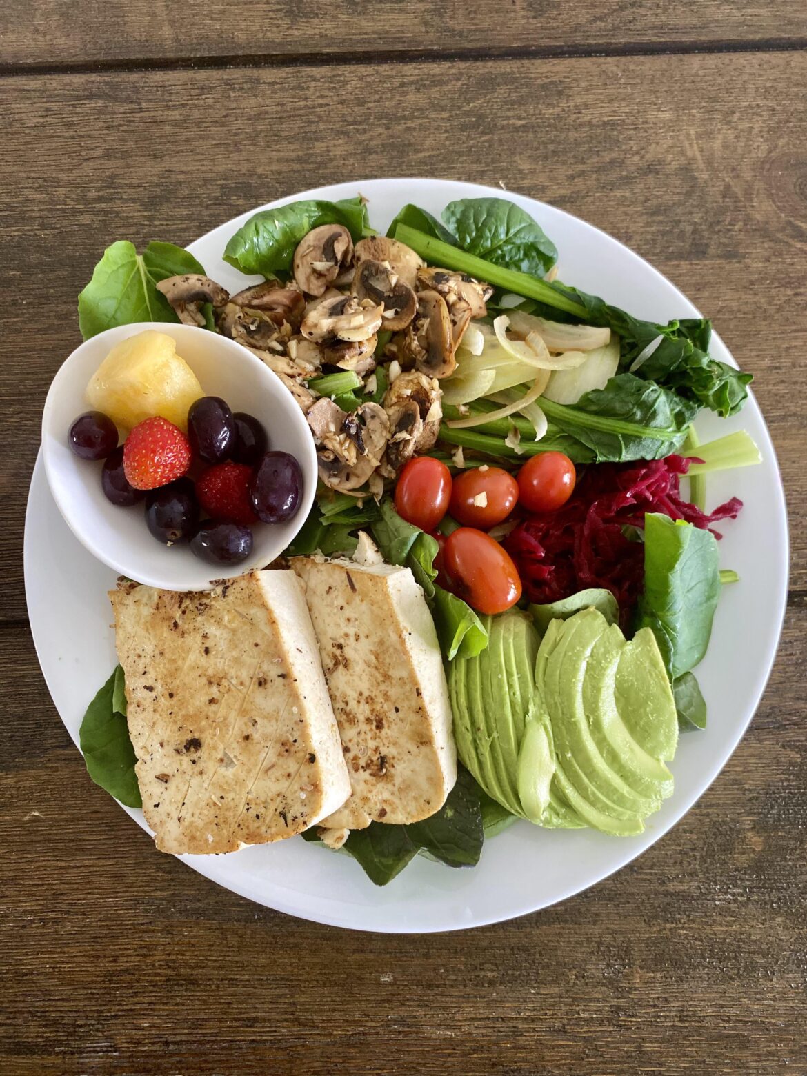 Steak and vege (tofu version)